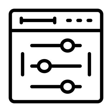 Ağ simgesi. vektör illüstrasyonu