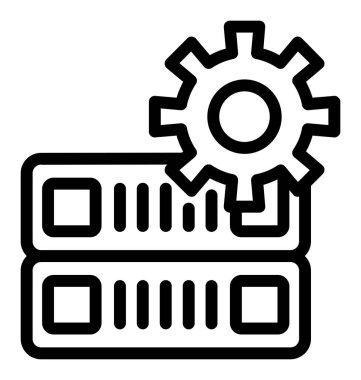 gear setting icon vector