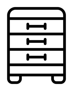 mobilya hattı vektör simgesi