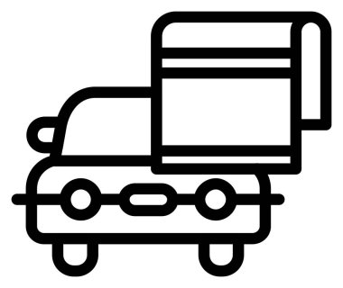 Araç ikonu. beyaz arkaplanda izole edilmiş web tasarımı için ana araç vektör simgesi