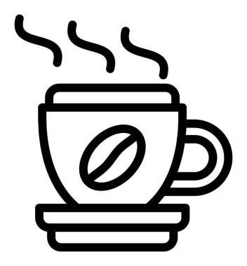 Çay fincanı simgesi, taslak biçimi