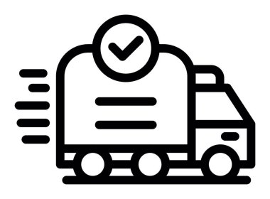 Araç kontrol simgesi ana hat vektörü. Araba kontrolü. şah kontrol