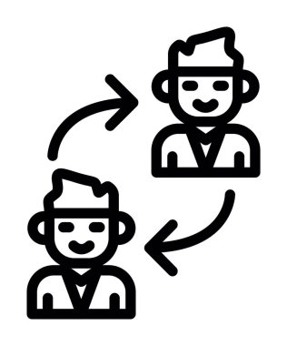 man simgesi vektör illüstrasyonu