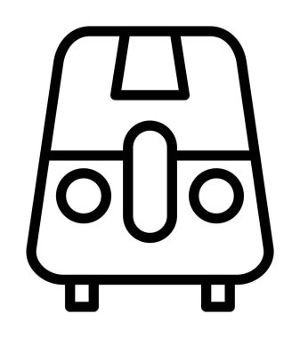 tren vektör çizgisi simgesi