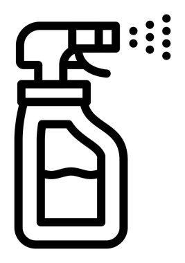 Sprey şişe simgesi, basit tarzı