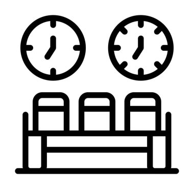 oda yatak simgesi, taslak biçimi