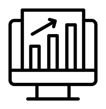 grafik ikonu vektör illüstrasyonu