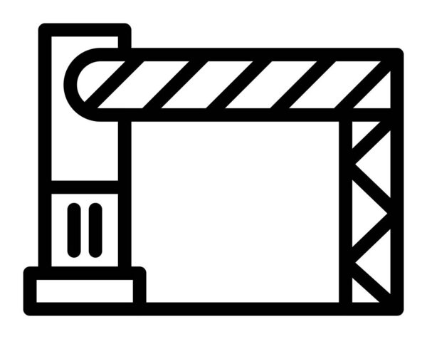 construction industry icon outline vector. construction industry