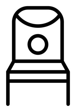 Sandalye. Web simgesi basit tasarım