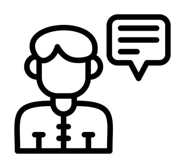 Konuşma balonu vektör çizimi