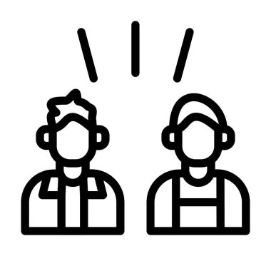 doktor vektör simgesi, basit siyah beyaz resim