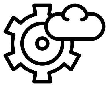 Teçhizat Web simgesi basit illüstrasyon