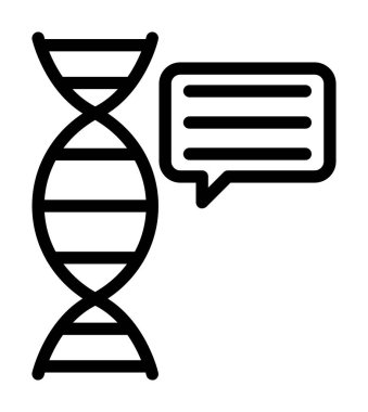 DNA simgesi, satır biçimi