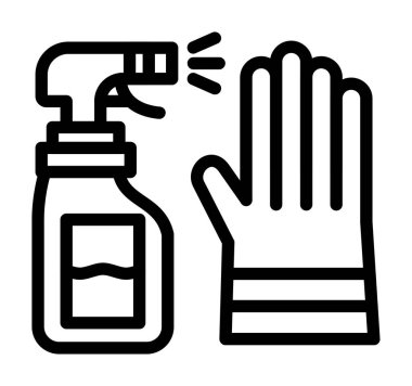 Antiseptik sprey ikonu, taslak biçimi