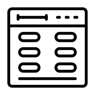 Takvim simgesi, basit vektör tasarımı