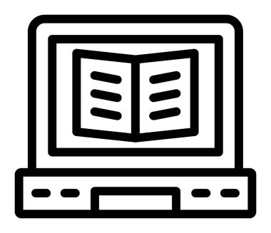 kitap simgesi, vektör illüstrasyonu