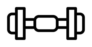 Bir halter simgesinin vektör çizimi