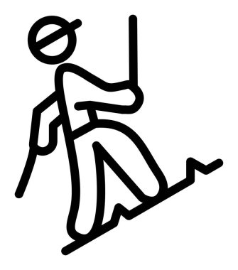 Kayak simge vektör çizim