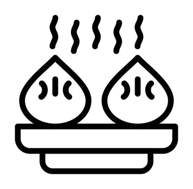 sıcak sıcak sıcak simge, taslak biçimi