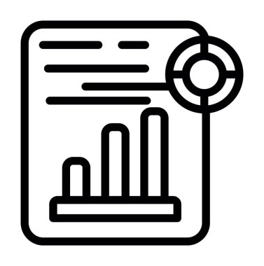 Grafik ince çizgi vektör simgesi