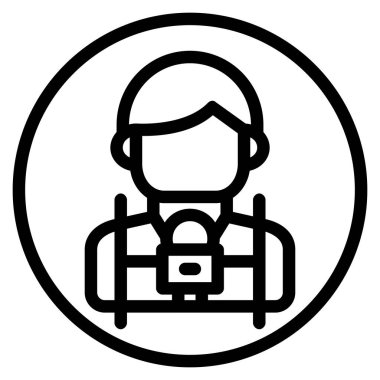 İnsan simgesinin vektör illüstrasyonu