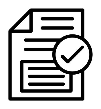 kontrol listesi simgesi vektör çizelgesi çizimi