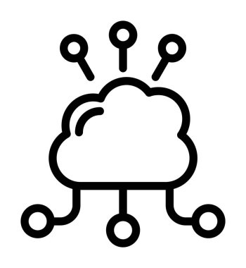 cloud computing vector icon design