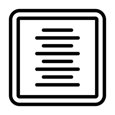 belge vektörü ince çizgi simgesi