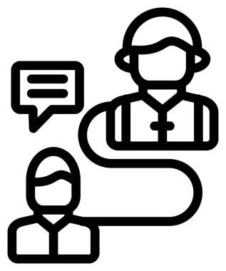 Müşteri hizmeti simgesi vektör çizimi çizimi