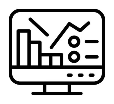 grafik ikonu vektör illüstrasyonu