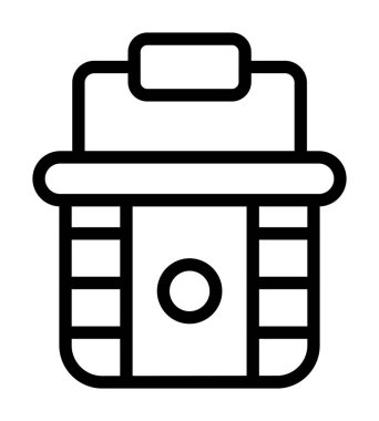 kamera vektörü ince çizgi simgesi