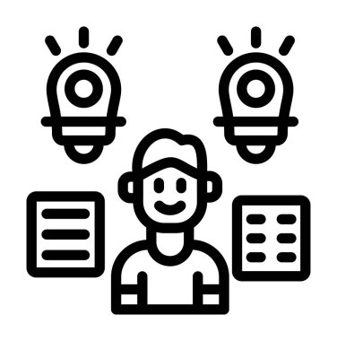 vites simgesi, vektör illüstrasyonlu iş adamları