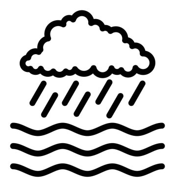 Bulut. Web simgesi basit tasarım