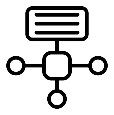 Veri analiz simgesi, vektör illüstrasyonu