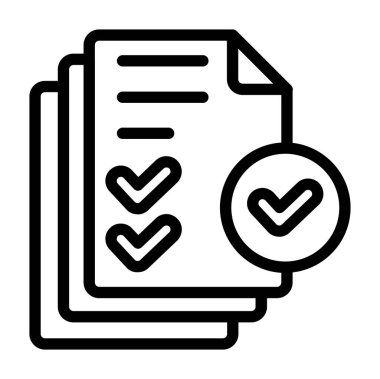 Belge. Web simgesi basit tasarım