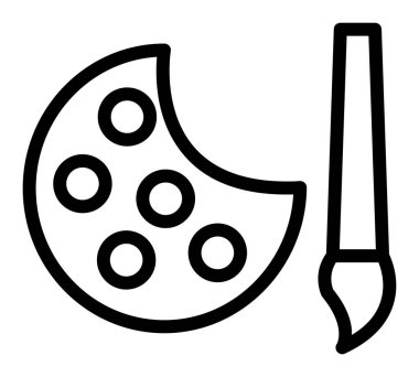 Yemek. Web simgesi basit illüstrasyon