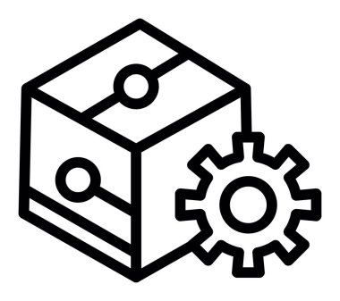 kutu simgesi vektör illüstrasyonu