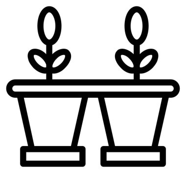 bitki simgesi vektör illüstrasyonu