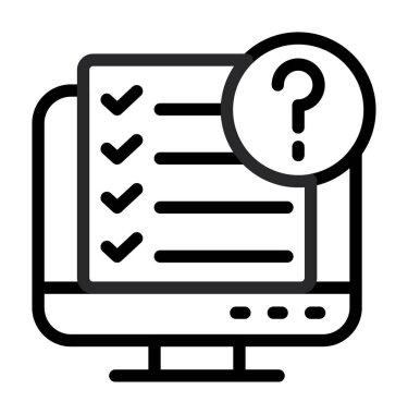 Soru işareti ve simgesi olan pano