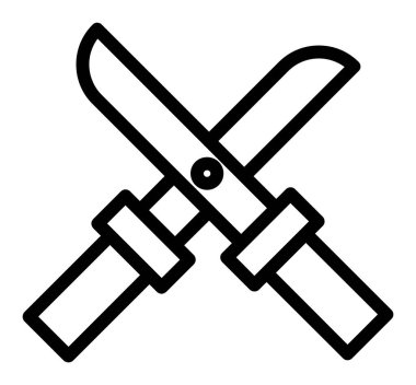 Bıçak simgesi, vektör illüstrasyonu