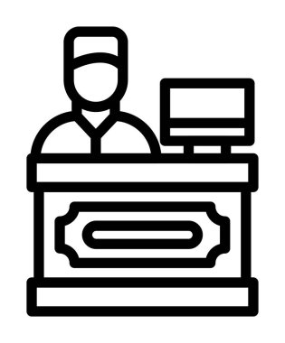 Masa simgesi, vektör illüstrasyonu