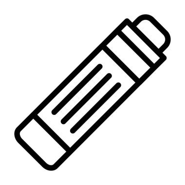 Termometrenin çizgi film simgesinin vektör çizimi