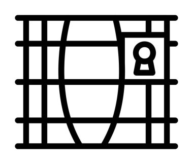 Kilit. Web simgesi basit illüstrasyon