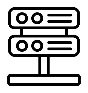 Klima ikonu ana hatları vektörü. Klima.