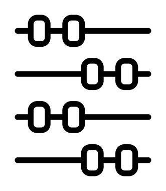 barkod vektörü ince çizgi simgesi