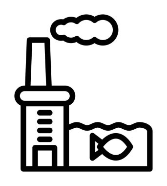 balık simgesi vektör illüstrasyonu