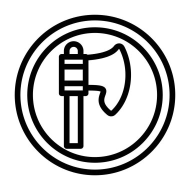 Balta simgesi vektör illüstrasyonu