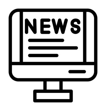 Haber vektör satırı simgesi