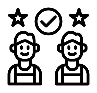 Müşteri derecelendirme satırı simgesi