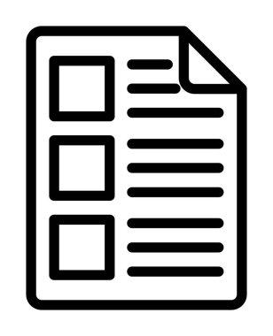 kağıt simgesi vektör çizimi çizimi